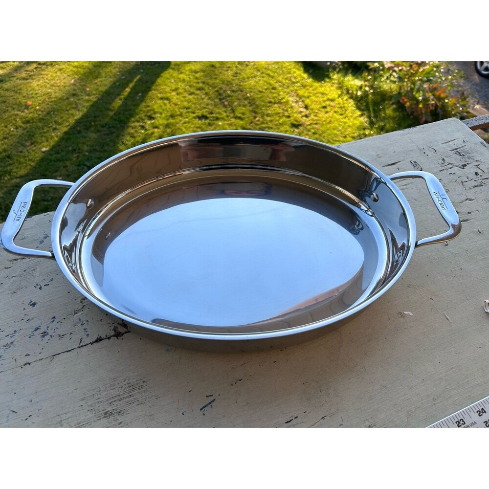 All-Clad Metalcrafters 15" Stainless Steel Oval Baker Pan 5.5Qt 5L